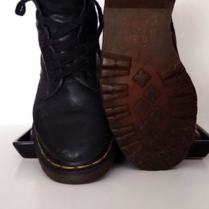 Dr. Martins black leather boot